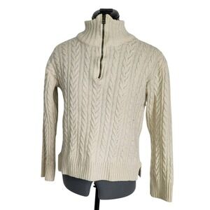 Peregrine Wool 1/4 Zip‎ Sweater Size S